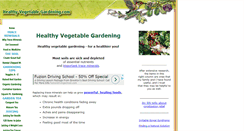 Desktop Screenshot of healthy-vegetable-gardening.com