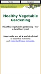 Mobile Screenshot of healthy-vegetable-gardening.com
