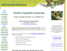 Tablet Screenshot of healthy-vegetable-gardening.com